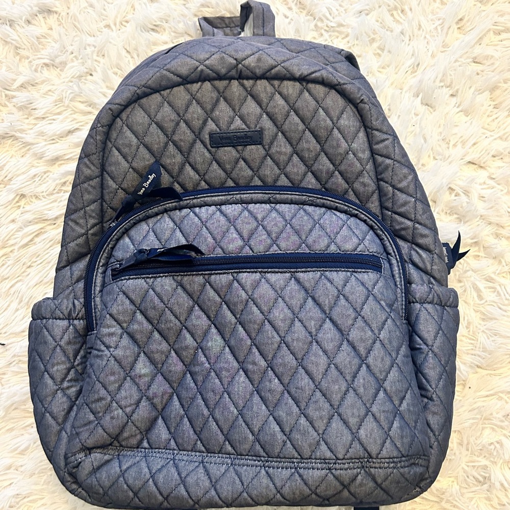 Vera Bradley backpack with 3 compartments with a computer holder inside
